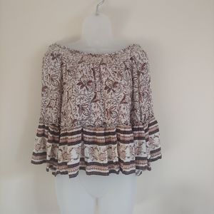 American Eagle Boho Off the Shoulder Top